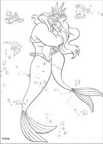 coloring page Ariel, The Little Mermaid